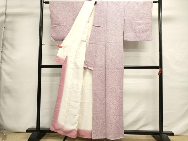 平和屋着物■大変加工の良い総絞り小紋　正絹　逸品　DABI0692cd