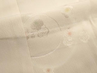 平和屋着物■長襦袢　無双仕立て　舞梅文　暈し染め　正絹　逸品　DABI0700cd