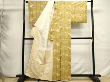 平和屋着物■上質な紬　抽象文様　正絹　逸品　DABI0712cd
