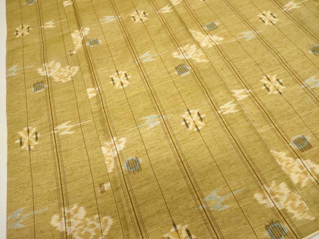平和屋着物■上質な紬　抽象文様　正絹　逸品　DABI0712cd