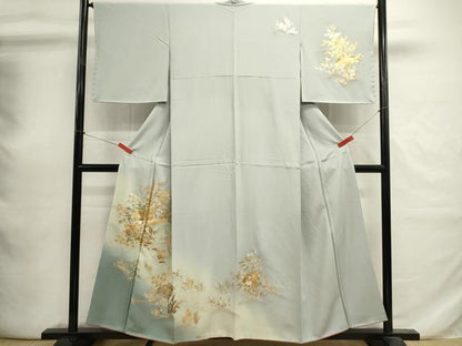 平和屋着物■訪問着　地紙風景文　暈し染め　金銀彩　正絹　逸品　DABI0721cd