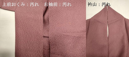 平和屋着物■上質な色無地　霞地紋　菖蒲色　正絹　逸品　DABI0731cd