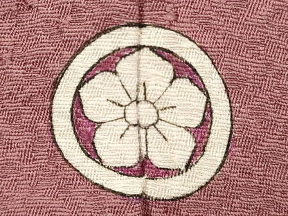 平和屋着物■上質な色無地　霞地紋　菖蒲色　正絹　逸品　DABI0731cd