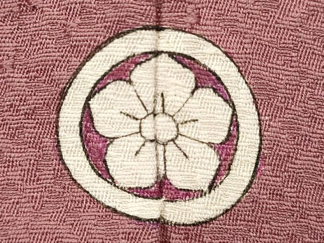 平和屋着物■上質な色無地　霞地紋　菖蒲色　正絹　逸品　DABI0731cd