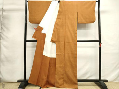 平和屋着物■上質な小紋　霞文　正絹　逸品　DABI0733cd