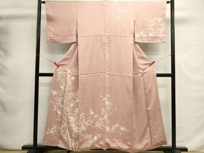 平和屋着物■訪問着　駒刺繍　枝花文　正絹　逸品　DABI0741cd
