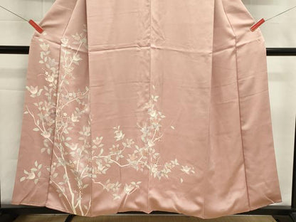平和屋着物■訪問着　駒刺繍　枝花文　正絹　逸品　DABI0741cd