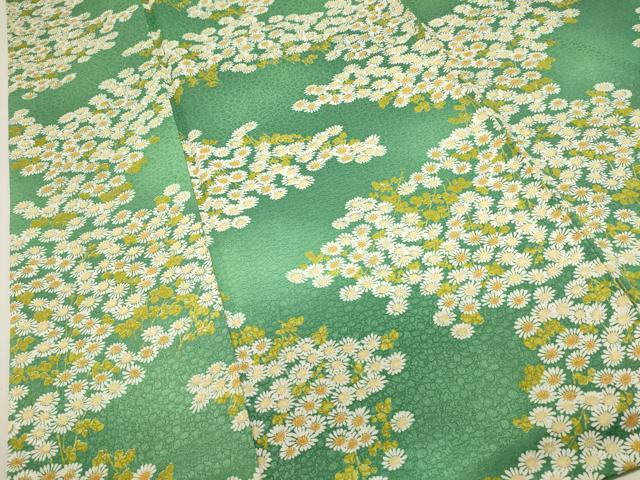 平和屋着物■上質な小紋　草花文　暈し染め　正絹　逸品　DABI0755cd