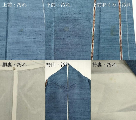 平和屋着物■上質な紬　立涌間道　暈し染め　正絹　逸品　DABI0756cd