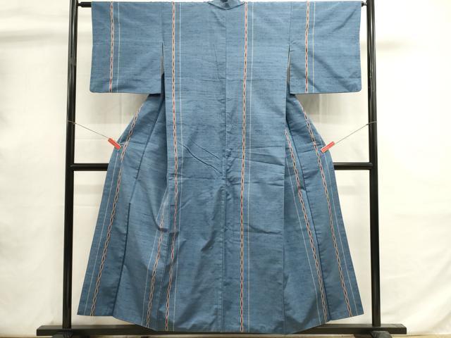 平和屋着物■上質な紬　立涌間道　暈し染め　正絹　逸品　DABI0756cd
