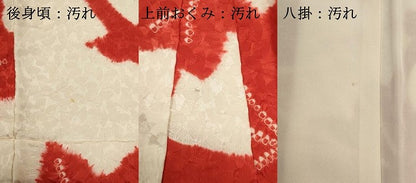 平和屋着物■上質な小紋　絞り　枝楓文　正絹　逸品　DABI0765cd