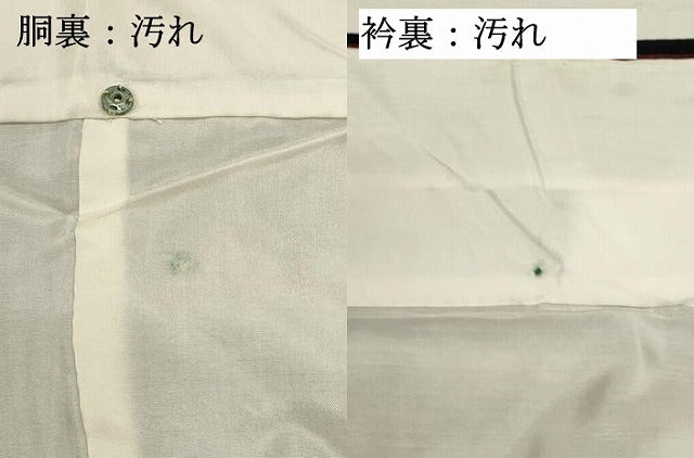 平和屋着物■上質な紬　間道　正絹　逸品　DABI0769cd