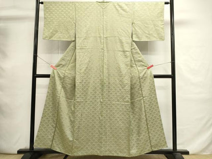 平和屋着物■江戸小紋　鮫小紋柄　青海波地紋　正絹　逸品　DABI0773cd