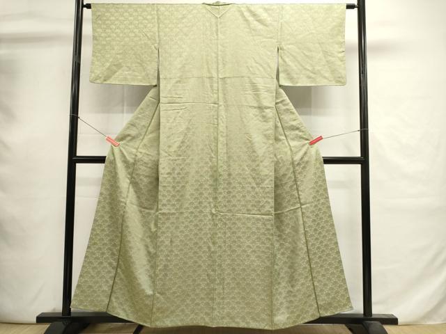 平和屋着物■江戸小紋　鮫小紋柄　青海波地紋　正絹　逸品　DABI0773cd