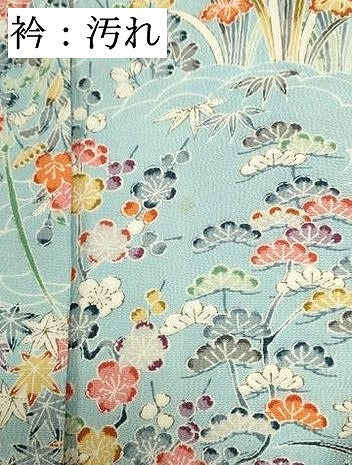 平和屋着物■上質な小紋　風景文　正絹　逸品　DABI0786cd