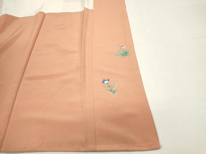 平和屋着物■訪問着　枝花文　金銀彩　正絹　逸品　DABI0789cd