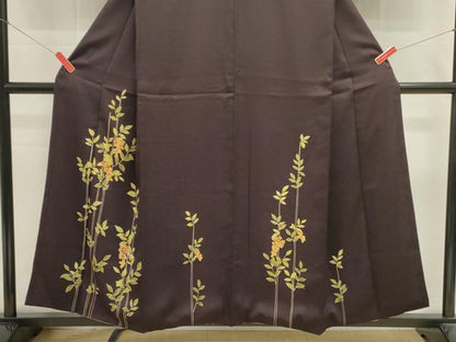 平和屋着物■訪問着　刺繍　葡萄文　金彩　正絹　逸品　DABI0796cd