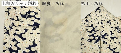 平和屋着物■上質な小紋　草花文　正絹　逸品　DABI0812cd