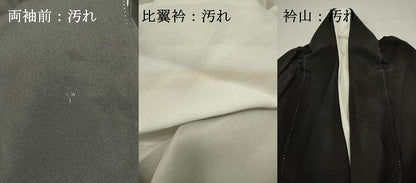 平和屋着物■豪華黒留袖　吉祥飛鶴文　金彩　正絹　逸品　DABI0814cd