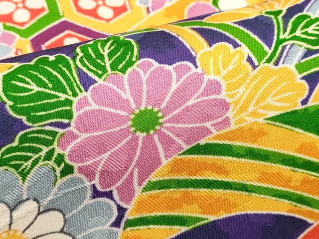 平和屋着物■訪問着　エ霞吉祥花文　正絹　逸品　DABI0818cd