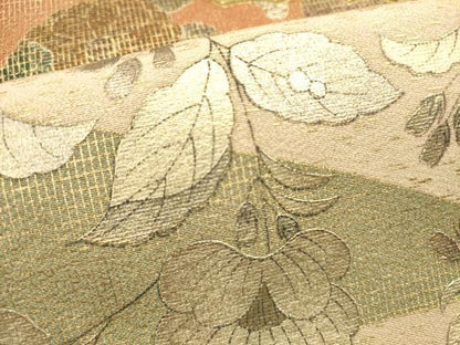 平和屋着物■豪華色留袖　扇面吉祥花文　泰常　暈し染め　金銀彩　正絹　逸品　DABI0838cd