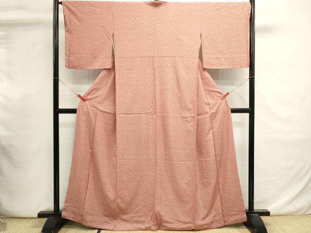 平和屋着物■上質な小紋　南天文　正絹　逸品　DABI0839cd