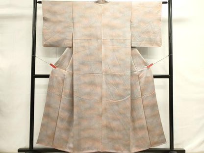 平和屋着物■上質な小紋　霞文　暈し染め　正絹　逸品　DABI0840cd