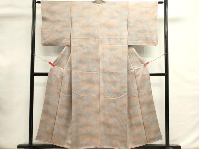 平和屋着物■上質な小紋　霞文　暈し染め　正絹　逸品　DABI0840cd