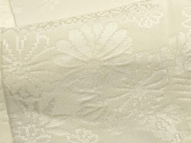 平和屋着物■長襦袢　無双仕立て　流水花地紋　半衿刺繍　正絹　逸品　DABI0851cd