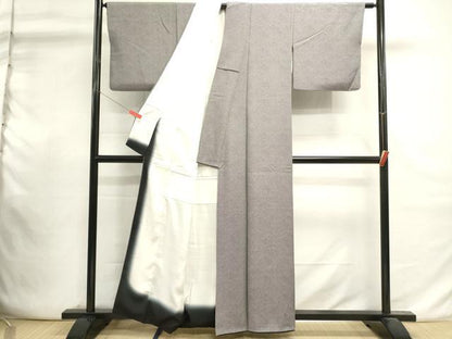 平和屋着物■江戸小紋　鮫小紋柄　黒地　正絹　逸品　DABI0852cd