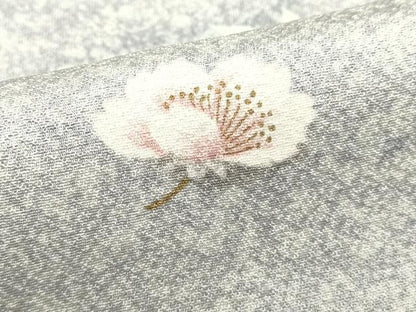 平和屋着物■上質な小紋　作家物　舞花文　暈し染め　金彩　正絹　逸品　DABI0853cd