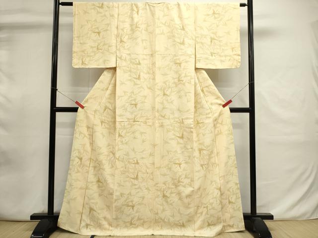 平和屋着物■上質な小紋　飛鶴文　正絹　逸品　DABI0855cd