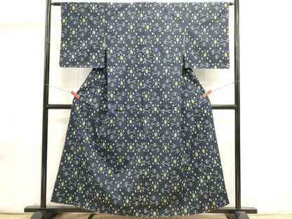 平和屋着物■上質な紬　抽象文様　正絹　逸品　DABI0857cd