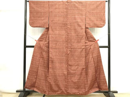 平和屋着物■上質な紬　抽象文様　正絹　逸品　DABI0860cd