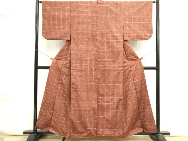 平和屋着物■上質な紬　抽象文様　正絹　逸品　DABI0860cd