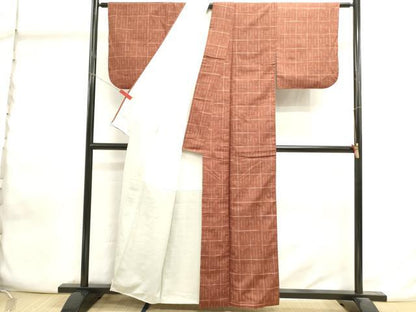 平和屋着物■上質な紬　抽象文様　正絹　逸品　DABI0860cd