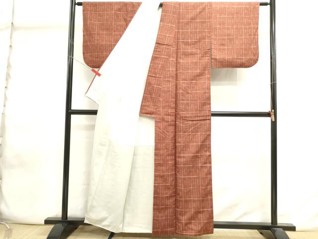 平和屋着物■上質な紬　抽象文様　正絹　逸品　DABI0860cd