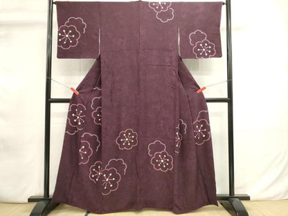 平和屋着物■訪問着　絞り　舞花文　正絹　逸品　DABI0882cd