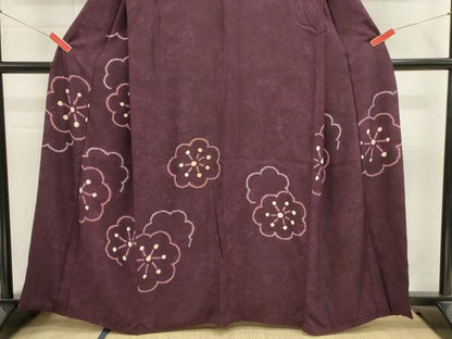 平和屋着物■訪問着　絞り　舞花文　正絹　逸品　DABI0882cd