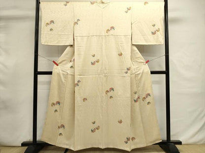 平和屋着物■上質な小紋　舞蝶文　正絹　逸品　DABI0883cd