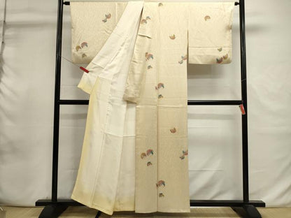 平和屋着物■上質な小紋　舞蝶文　正絹　逸品　DABI0883cd