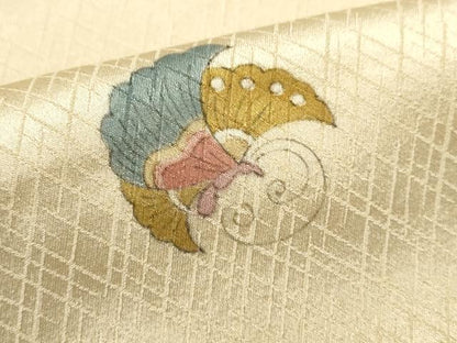 平和屋着物■上質な小紋　舞蝶文　正絹　逸品　DABI0883cd