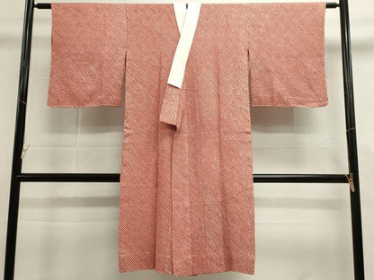 平和屋着物■長襦袢　単衣　総絞り　鹿の子文　正絹　逸品　DABI0885cd