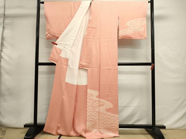 平和屋着物■訪問着　絞り　青海波　正絹　逸品　DABI0887cd　