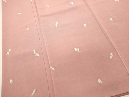 平和屋着物■上質な小紋　舞梅文　大丸扱い　正絹　逸品　DABI0888cd