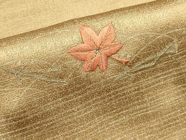 平和屋着物■訪問着　総刺繍　吹き寄せ花文　暈し染め　金糸　正絹　逸品　DABI0892cd
