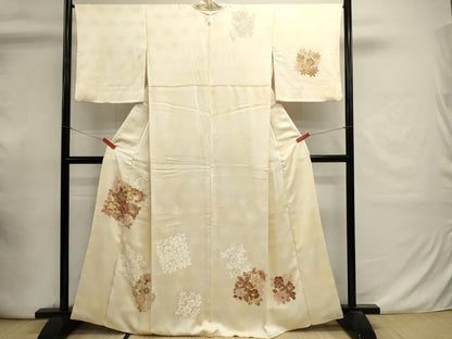 平和屋着物■訪問着　刺繍　舞花文　暈し染め　金彩　正絹　逸品　DABI0894cd