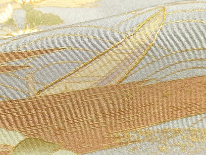 平和屋着物■豪華色留袖　駒刺繍　小舟花文　暈し染め　金彩　正絹　逸品　DABI0896cd