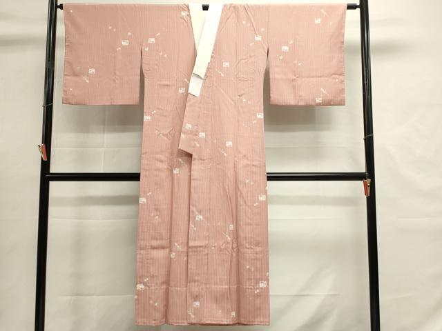 平和屋着物■長襦袢　無双仕立て　器物文様　独楽　賽子　正絹　逸品　DABI0898cd