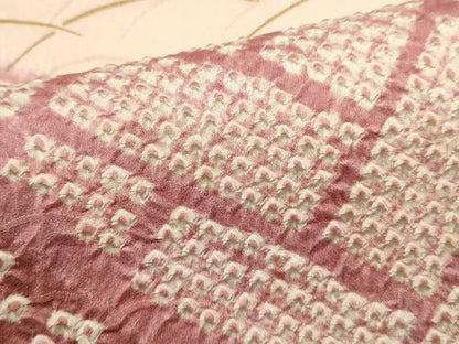 平和屋着物■訪問着　絞り　刺繍　雲取り横笛文　金彩　正絹　逸品　DABI0905cd